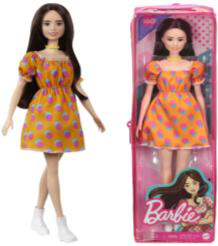 Barbie Fashionistas Doll #160 – Orange Dress by Mattel
