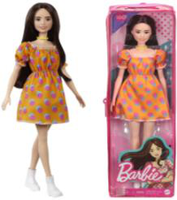 Thumbnail for Barbie Fashionistas Doll #160 – Orange Dress by Mattel