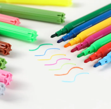 180 Piece Wooden Art Markers Brief Case Box