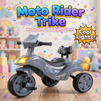 Kids Motorcycle Tricycle with Music & Headlight