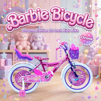Thumbnail for Barbie Chrome Edition 20-inch kids bicycle in pink and purple