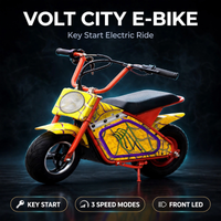 Volt City Electric Mini Bike – Key Start E-Ride with 3 Speeds