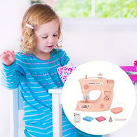 Thumbnail for DIY Kids Sewing Machine  Pink Beginner Toy Sewing Set