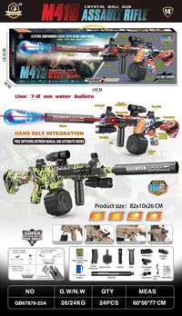 Thumbnail for M416 Gel Blaster Gun with Laser & Flash Light