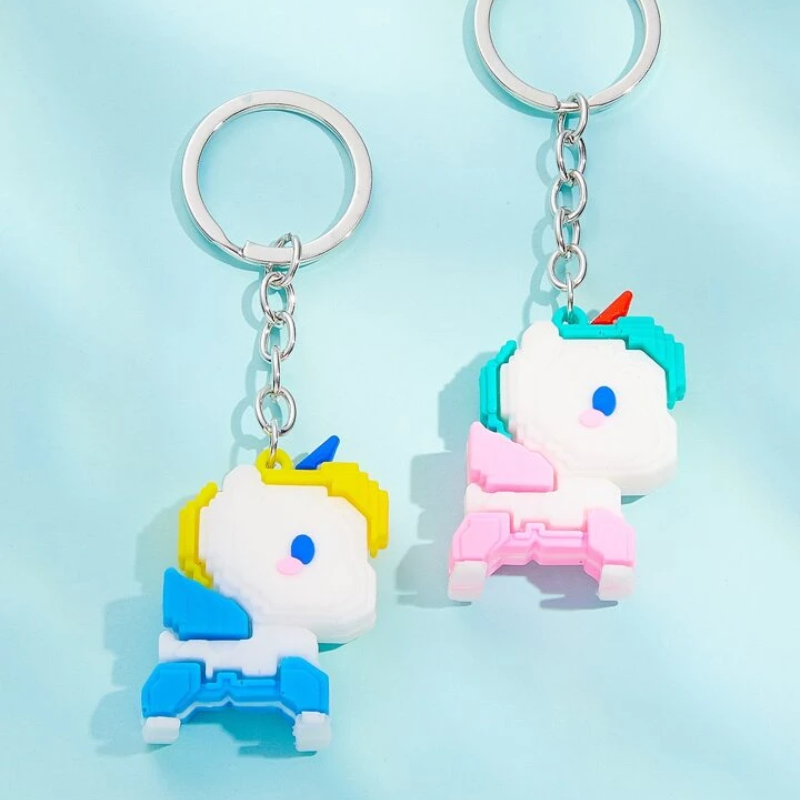 2pcs Cute Unicorn Classy Keychain