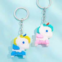 Thumbnail for 2pcs Cute Unicorn Classy Keychain