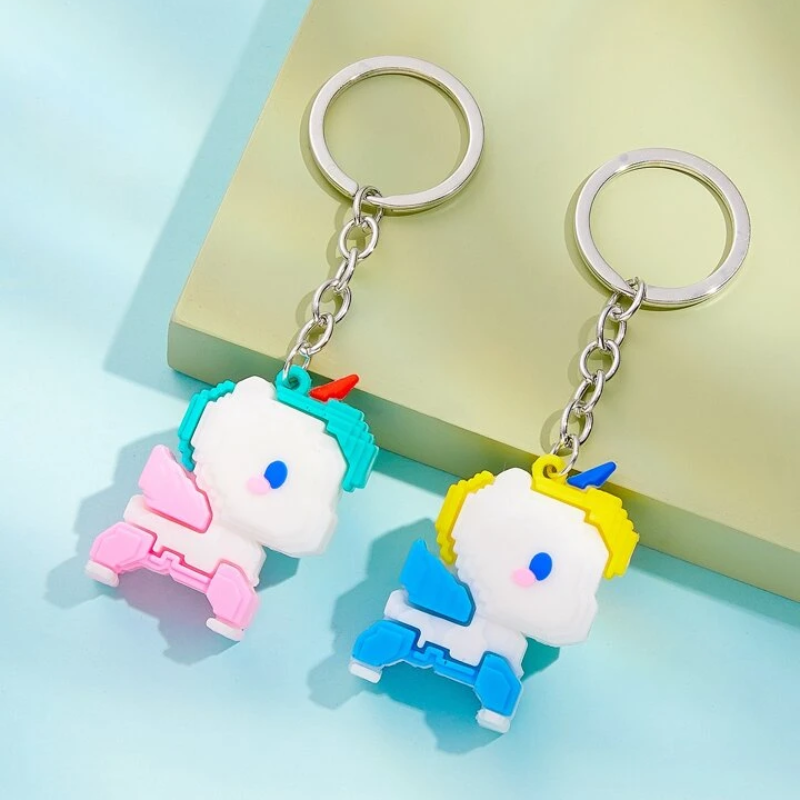 2pcs Cute Unicorn Classy Keychain