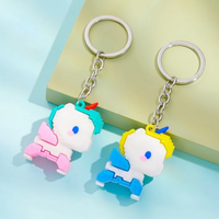 Thumbnail for 2pcs Cute Unicorn Classy Keychain
