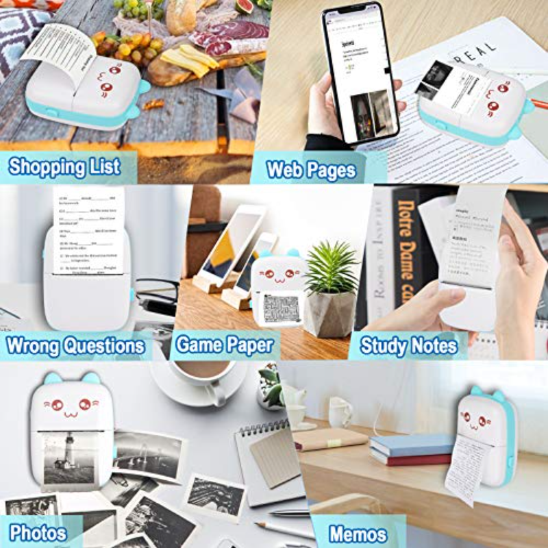 Wireless Bluetooth Mini Photo Thermal Printer