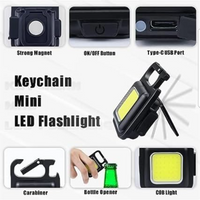 Thumbnail for COB Rechargeable Keychain Mini Flashlight