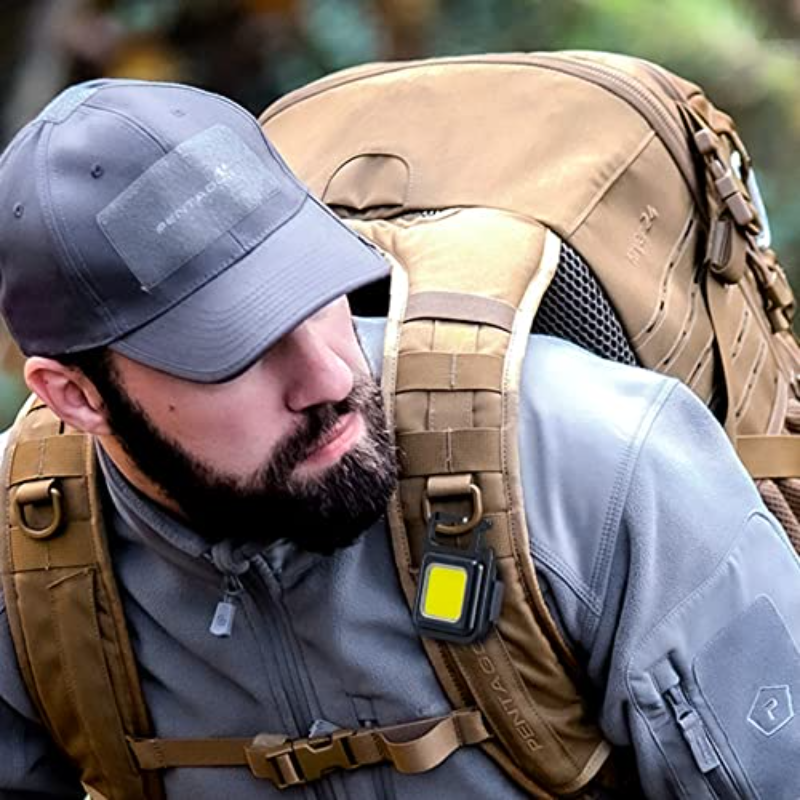 COB Rechargeable Keychain Mini Flashlight