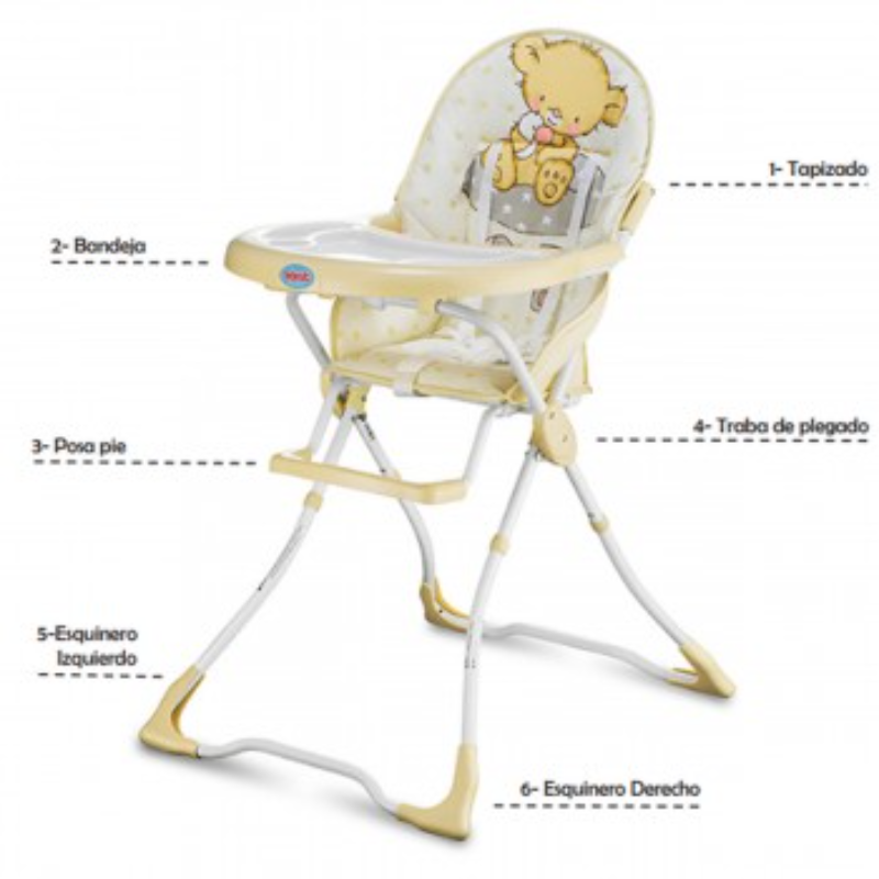 Yellow Baby Bimbo Dining  high chair