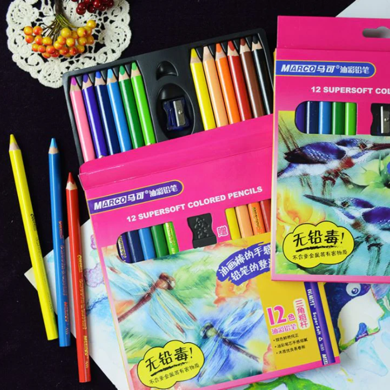 Macro Color Pencil Set Lapis De Cor Kids