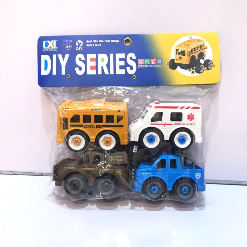 Diy Series Car Set (4 Pcs)