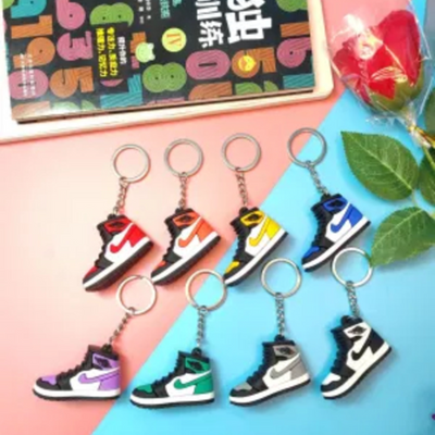Shoe Mini  Silicone 3D Keychain - 2 Pcs