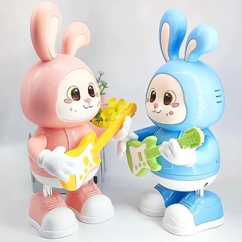 Adorable Electronic Rabbit Guitarist Toy