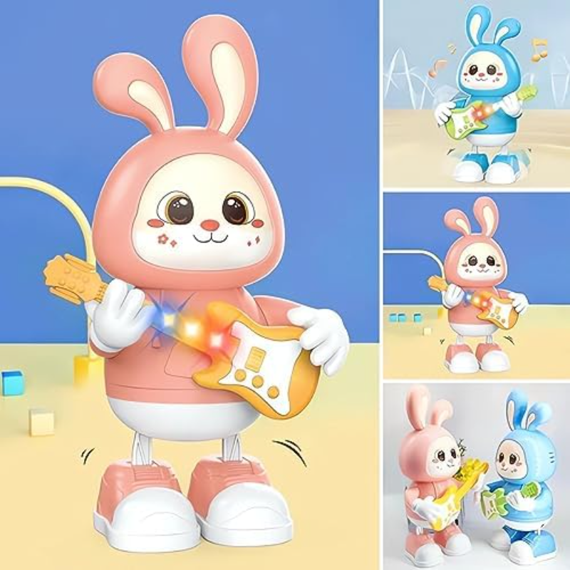 Adorable Electronic Rabbit Guitarist Toy