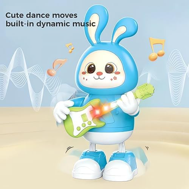 Adorable Electronic Rabbit Guitarist Toy