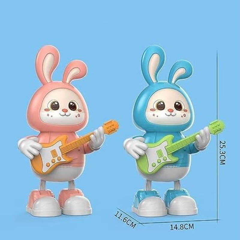 Adorable Electronic Rabbit Guitarist Toy