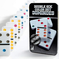 Thumbnail for Dominoes Set 28 Double Six White Ivory Tiles