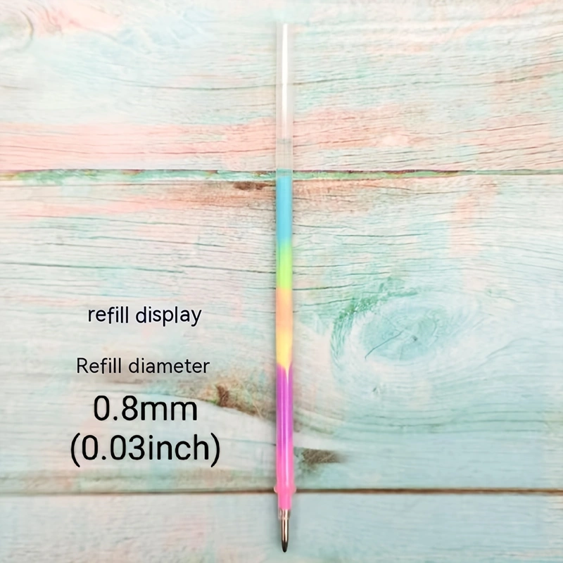 6pcs/set Rainbow Gradient Pens, Creative Journaling Pens