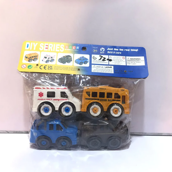 Diy Series Car Set (4 Pcs)