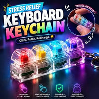 Thumbnail for Mechanical Switch Keychain Set 4 Blue Switches with Key Puller & Carabiner