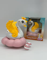 360 Rotate Floting Funny Swan With Light And Sound