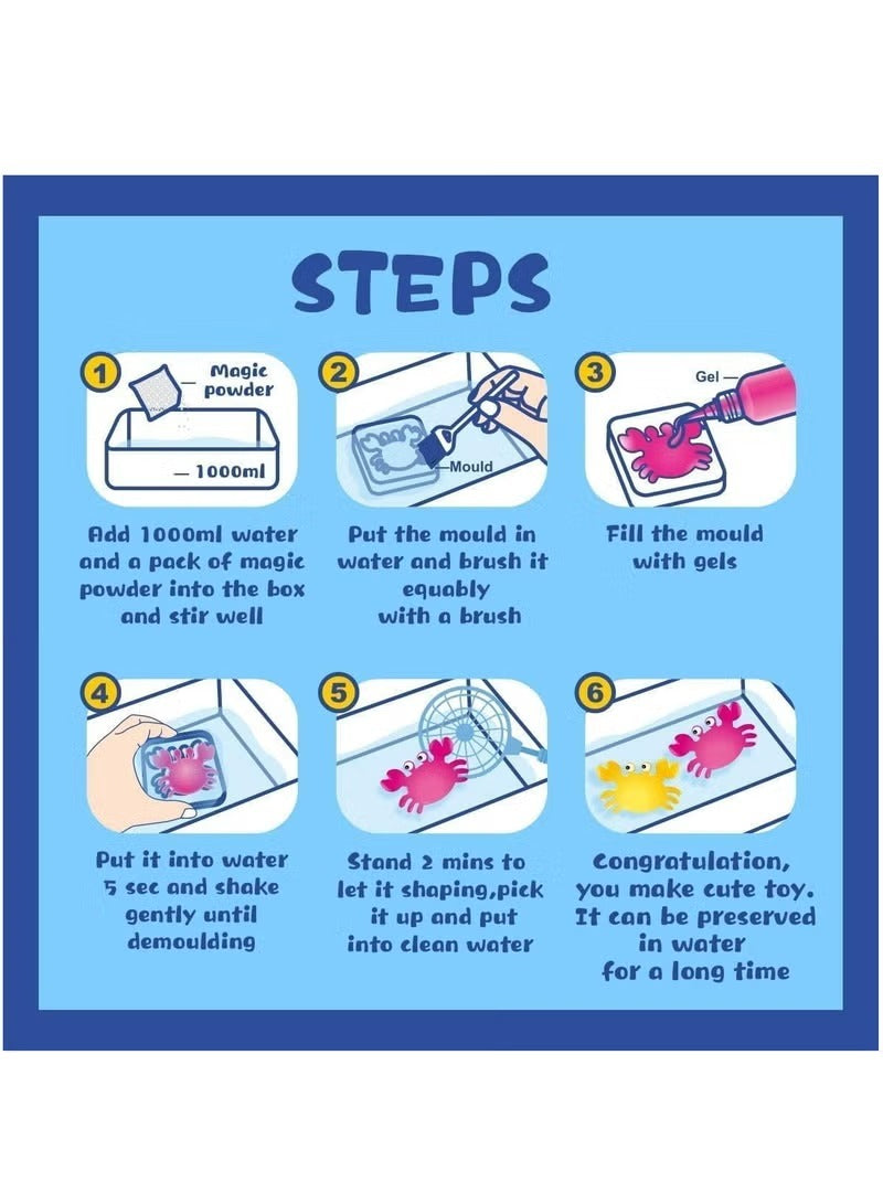 DIY Magic Water Elf – 3D Magic Gels Water Beads Animal Shapes Toys