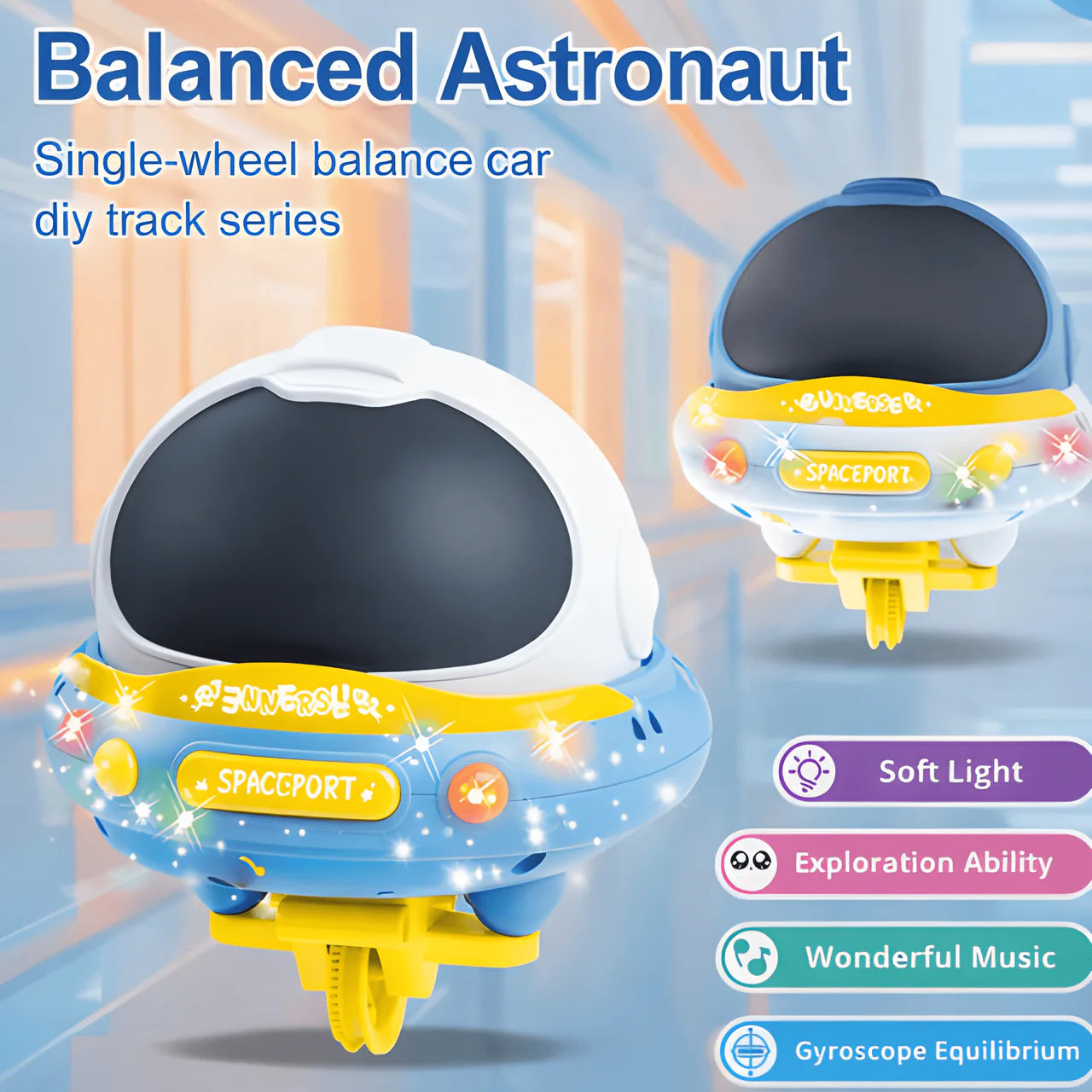 DIY Single Wheel Astronaut Balance Car With Light And Sound