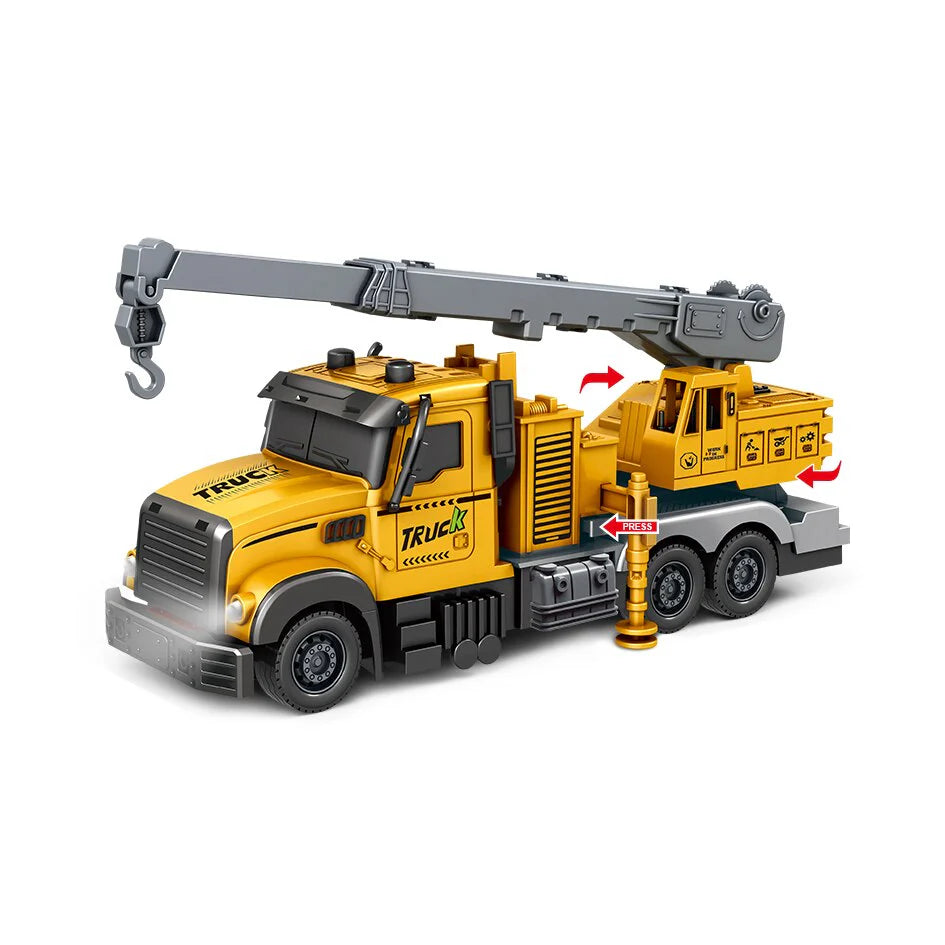 1:24 Four-Way Construction Engineering Crane Truck
