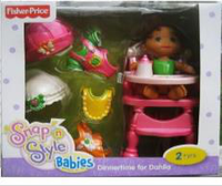 Thumbnail for Fisher-Price Snap 'n Style Babies Dinnertime Playset