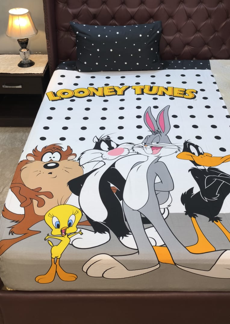 Looney Kids Cotton Bed Sheets