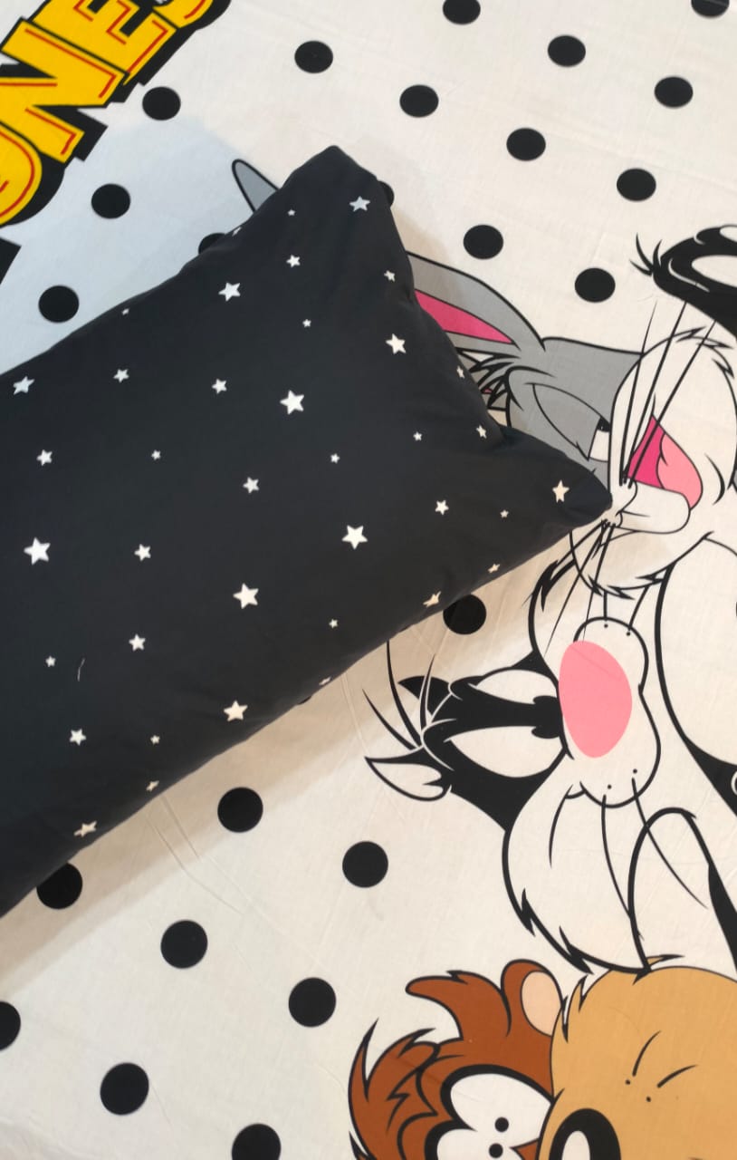Looney Kids Cotton Bed Sheets