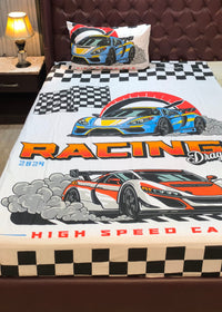 Thumbnail for Racing Kids Cotton Bed Sheets