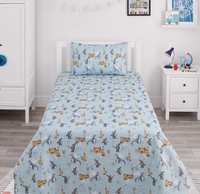 Thumbnail for Dino Kids Cotton Bed Sheets
