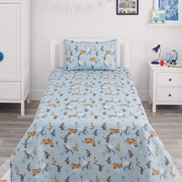 Dino Kids Cotton Bed Sheets
