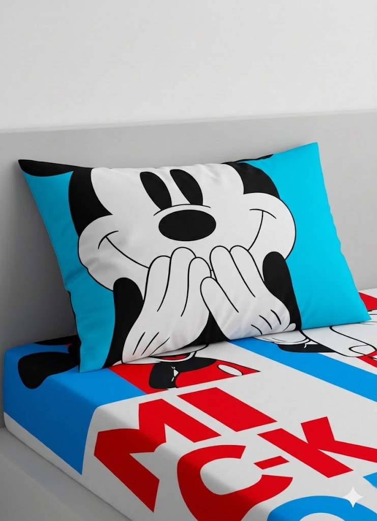 Mickey Mouse Kids Cotton Bed Sheets