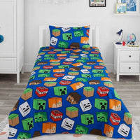 Minecraft Kids Cotton Bed Sheets