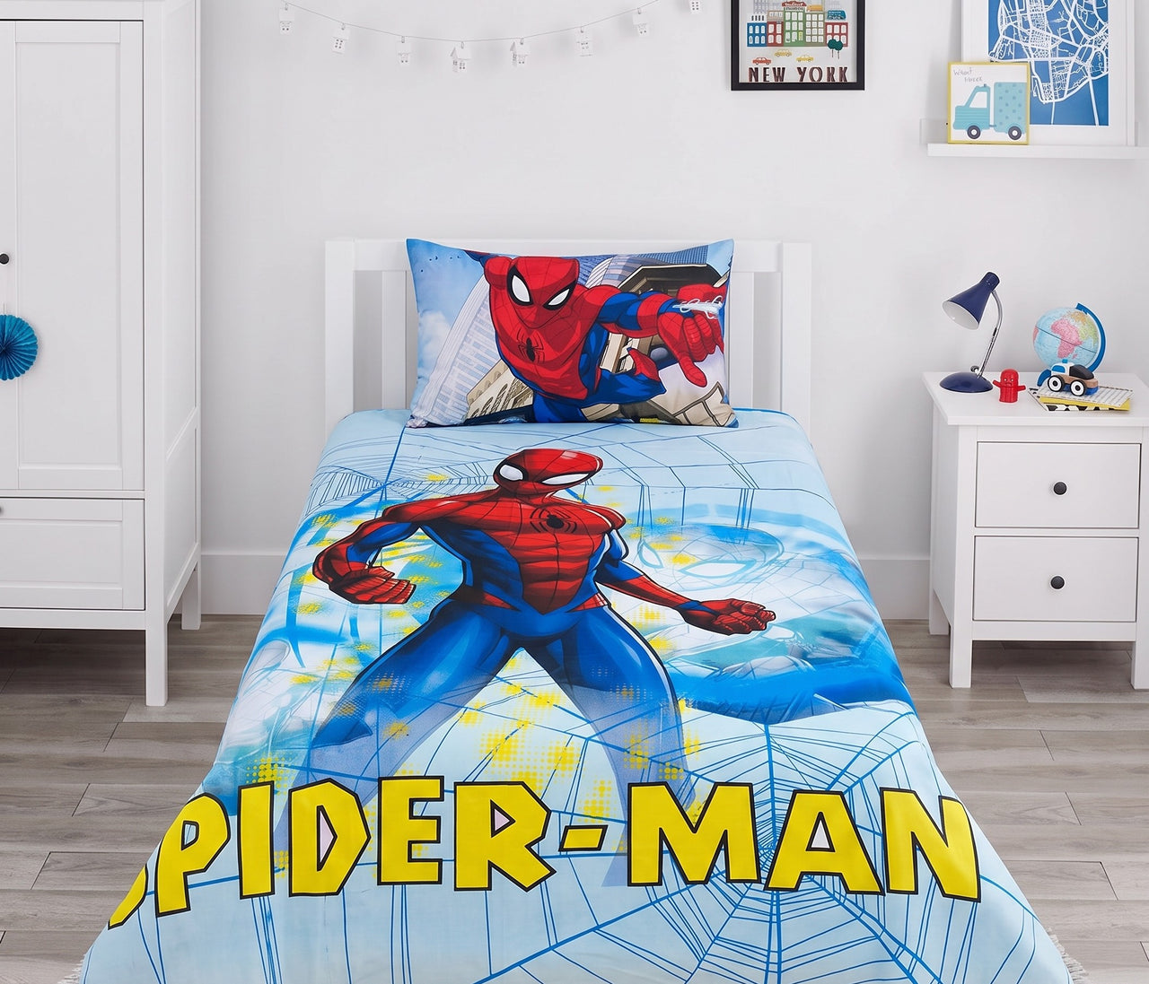 Spiderman Kids Cotton Bed Sheets
