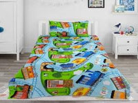 Train Kids Bedsheet - KNK1239
