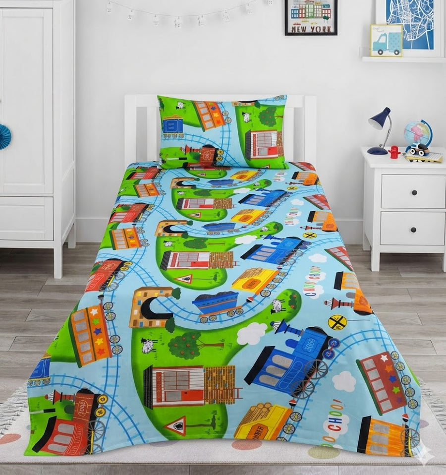 Train Kids Bedsheet