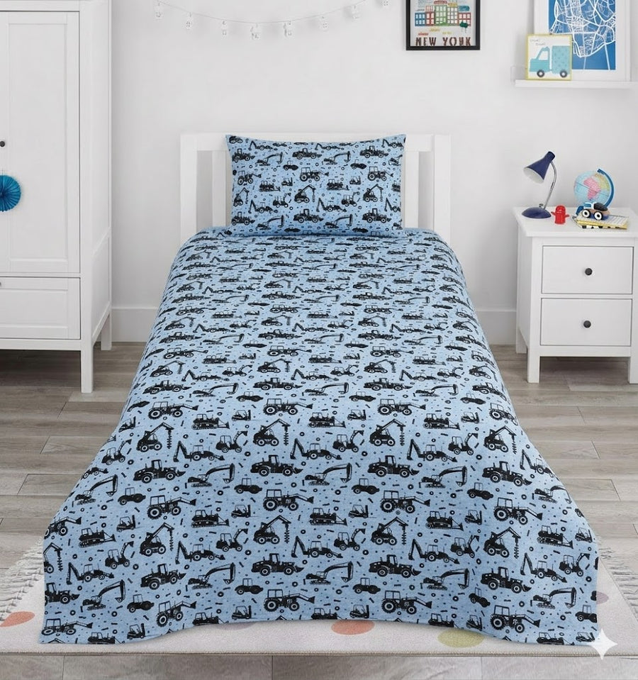 Construction Kids Bedsheet