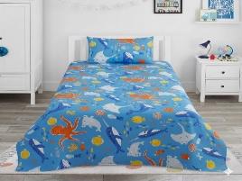 Sea Animals Kids Bedsheet - KNK1263