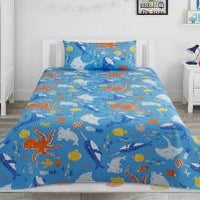 Sea Animals Kids Bedsheet - KNK1263