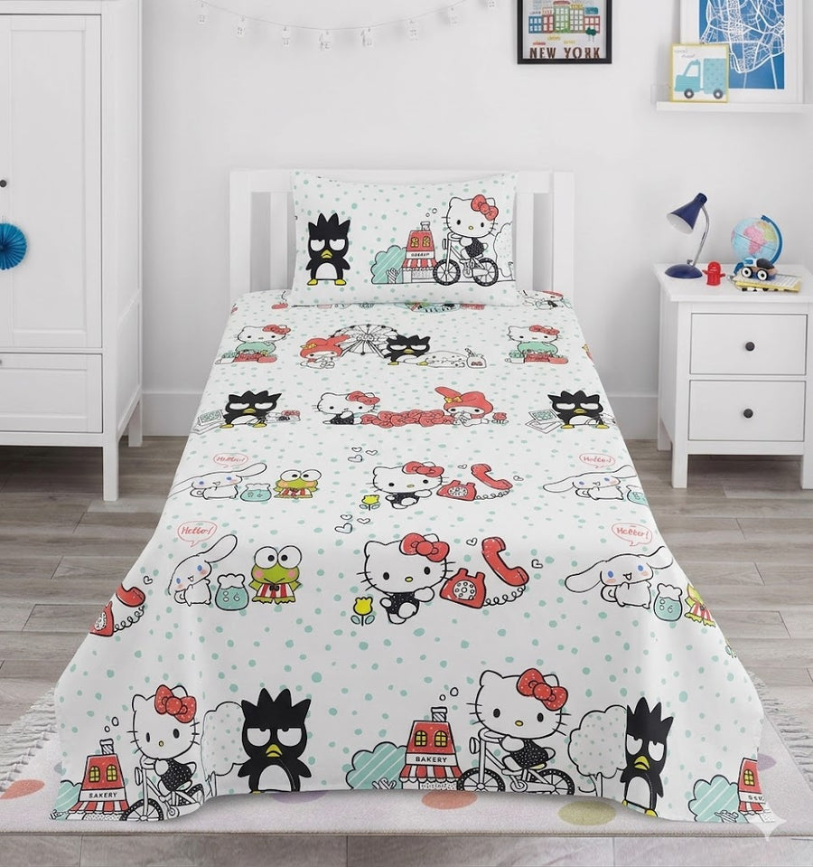 Kitty Kids Cotton Bedsheet