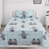 Penguin Kids Cotton Bedsheet - KNK1268
