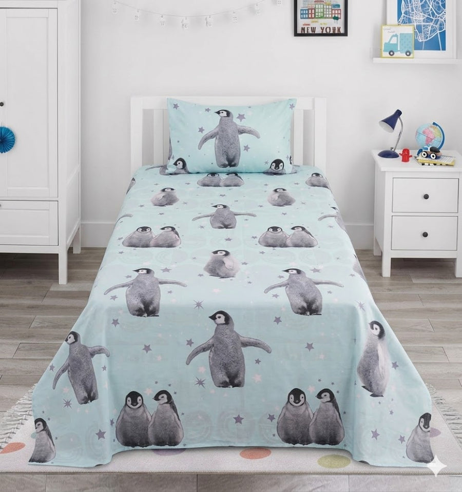 Penguin Kids Cotton Bedsheet