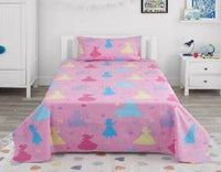 Thumbnail for Princess Kids Cotton Bedsheet - KNK1278