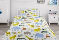 Animals Kids Cotton Bedsheet - KNK1284